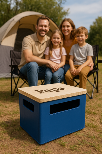 Sitzplatte für Getränkekiste – Bierkastensitz aus Birke-Multiplex, belastbar & nachhaltig